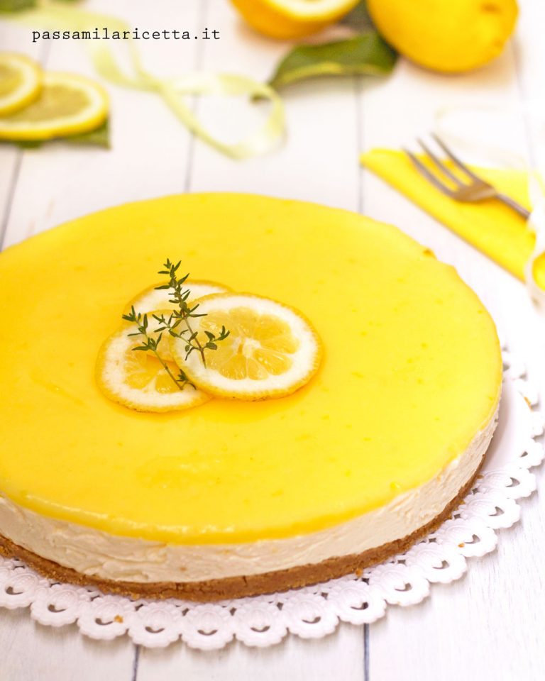 Cheesecake Al Limone Senza Cottura - Passami La Ricetta